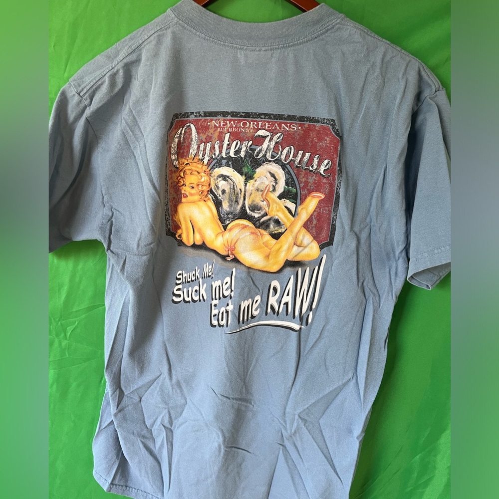 2 t-shirt bundle, New Orleans pin-up art, size adult large